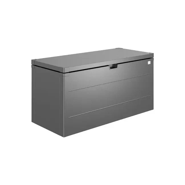 Biohort – StyleBox baúl metálico de diseño para exterior Gris oscuro metálico