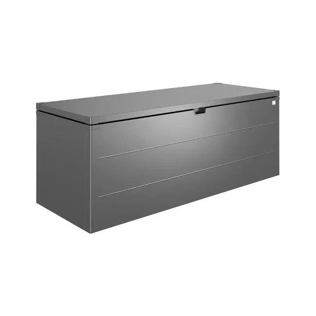 Biohort – StyleBox baúl metálico de diseño para exterior Gris oscuro metálico
