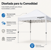Carpa Impermeable 3x3 m Plegable