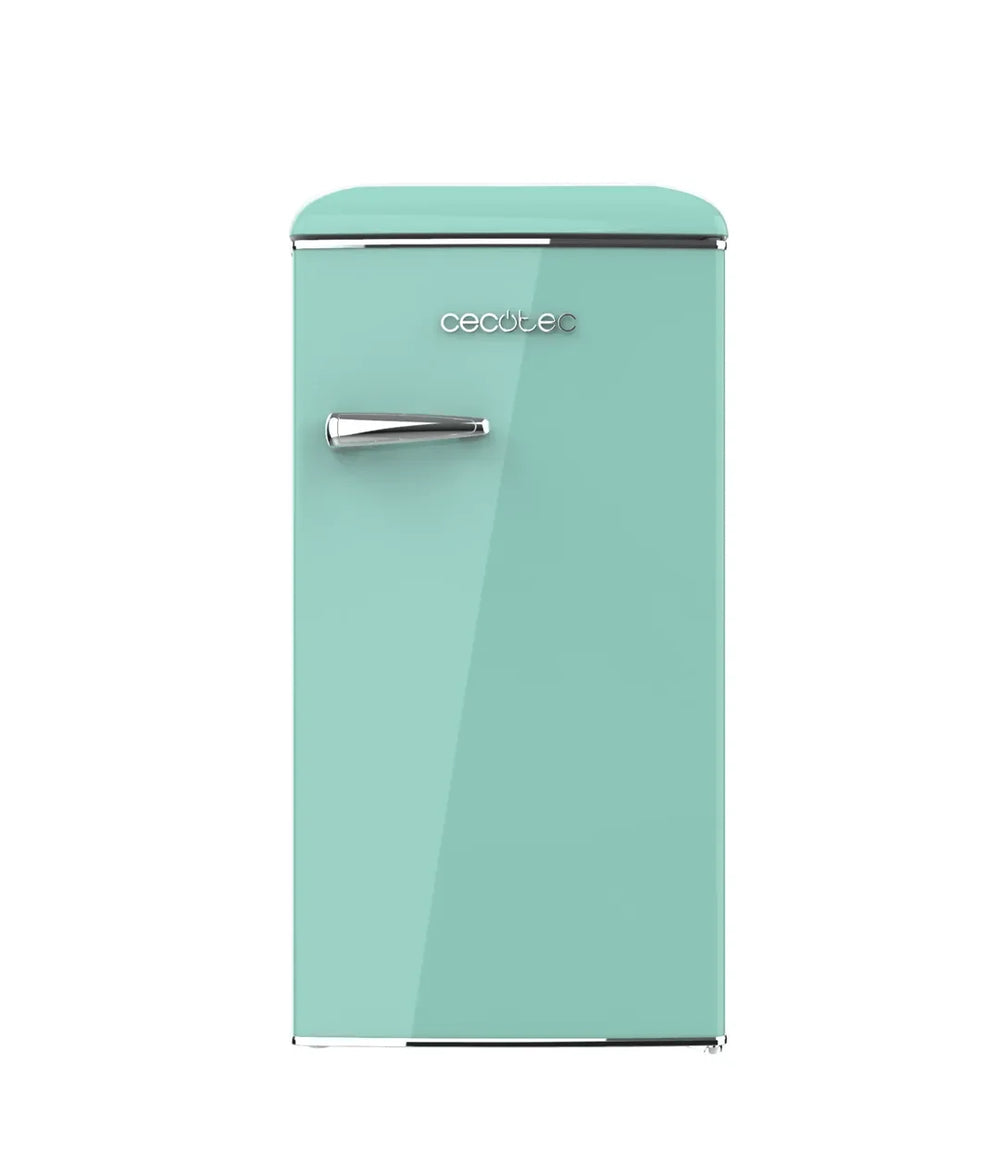Mini Frigorífico Retro Verde 95L con Icebox y Clase Energética E de Cecotec