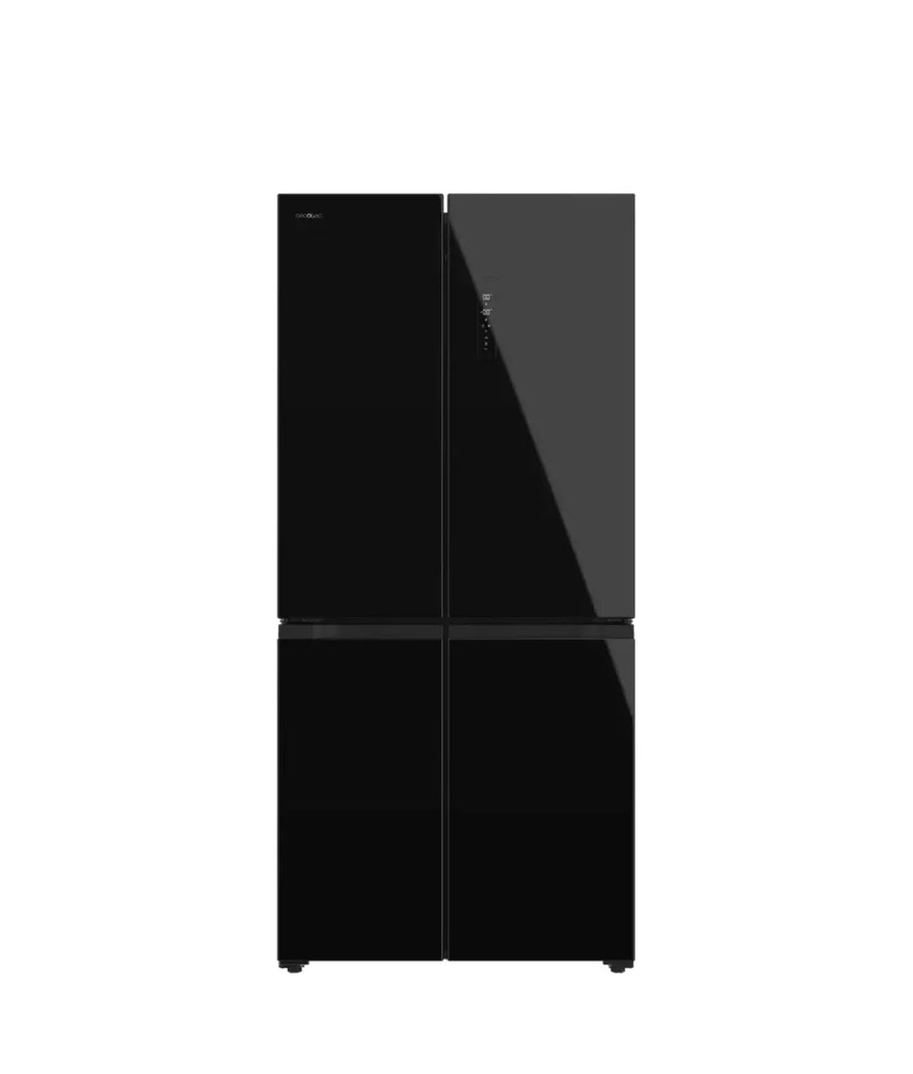 Frigorífico 4 Puertas Negro, 436L, Inverter Plus, No Frost, Eficiencia Energética E de Cecotec