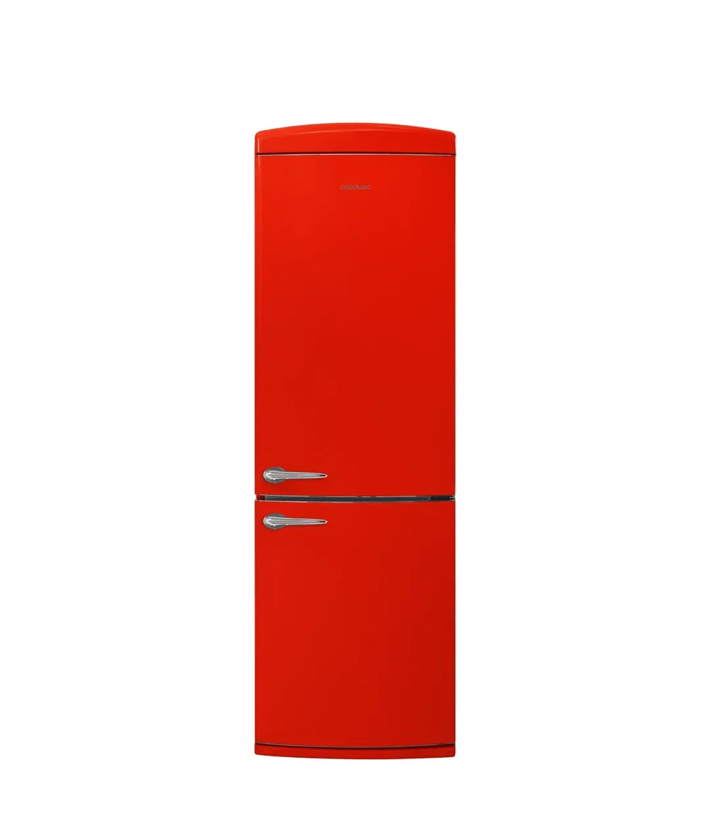 Frigorífico Retro Rojo 294L: Estilo Vintage y Eficiencia Total No Frost de Cecotec