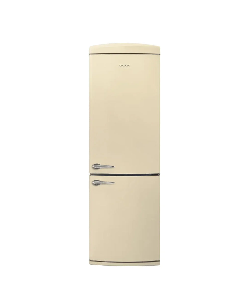 Frigorífico Retro Beige 294L: Estilo Vintage y Tecnología No Frost Eficiente de Cecotec