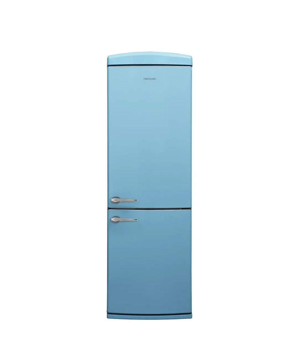 Frigorífico Retro Azul 294L: Estilo Vintage, No Frost, Eficiencia Energética E de Cecotec