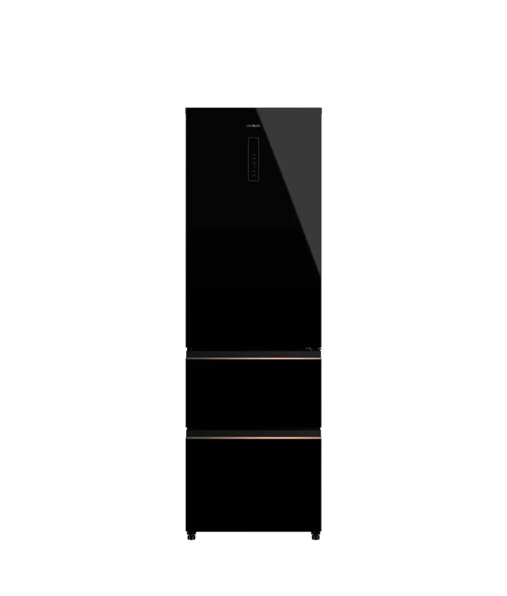 Frigorífico 400L Black Glass E: Elegancia y Eficiencia en tu Cocina Moderna de Cecotec