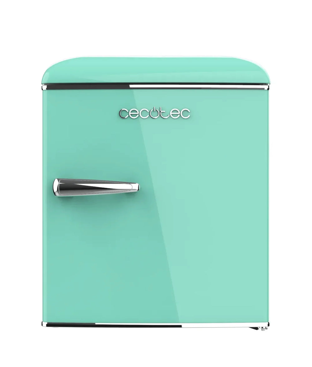 Mini Frigorífico Retro Verde 45L con Icebox y Clase Energética E de Cecotec