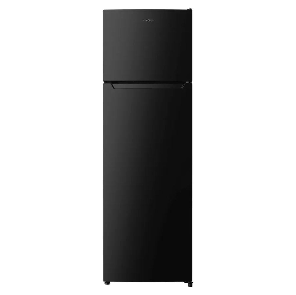 Frigorífico Negro 2 Puertas 261L con Defrost y Fast Freezing, Clase E, Puerta Reversible de Cecotec