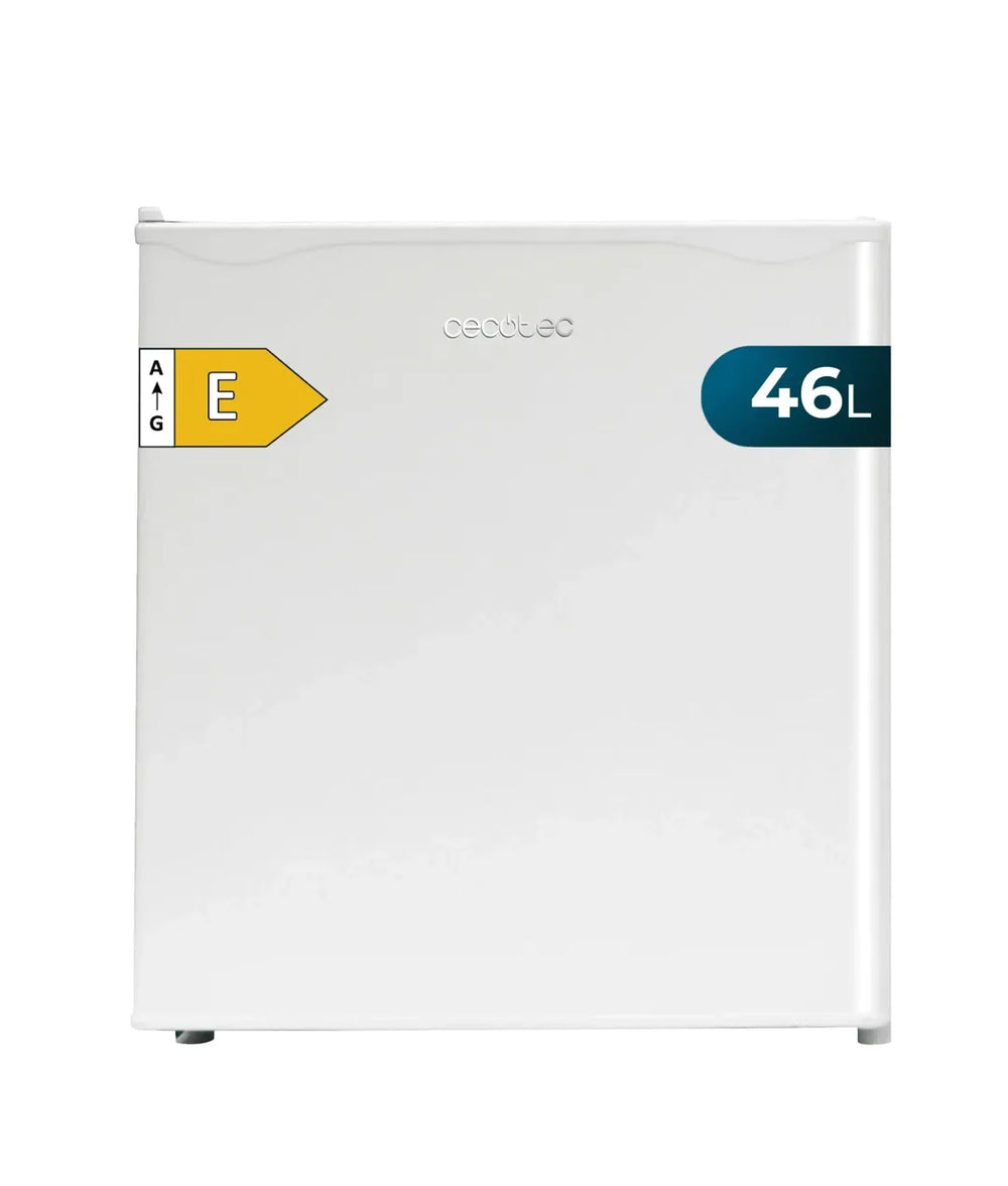 Mini Frigorífico Blanco 46L con Puerta Reversible y Eficiencia Energética E de Cecotec