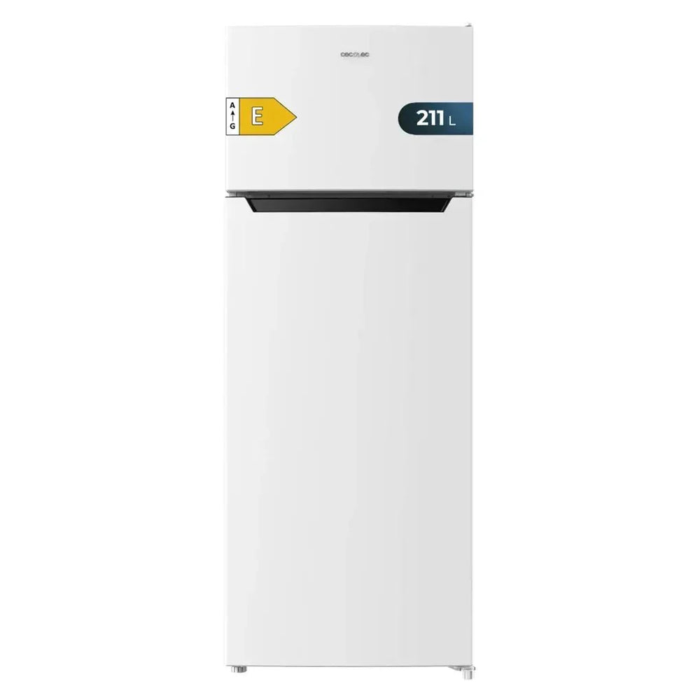 Frigorífico Bolero CoolMarket 2D 211 blanco 143 cm 211 litros Defrost clase E y función Fast Freezing de Cecotec