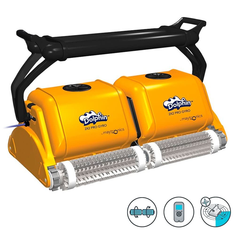 Dolphin 2X2 Pro-Gyro Robot limpiafondos para piscina