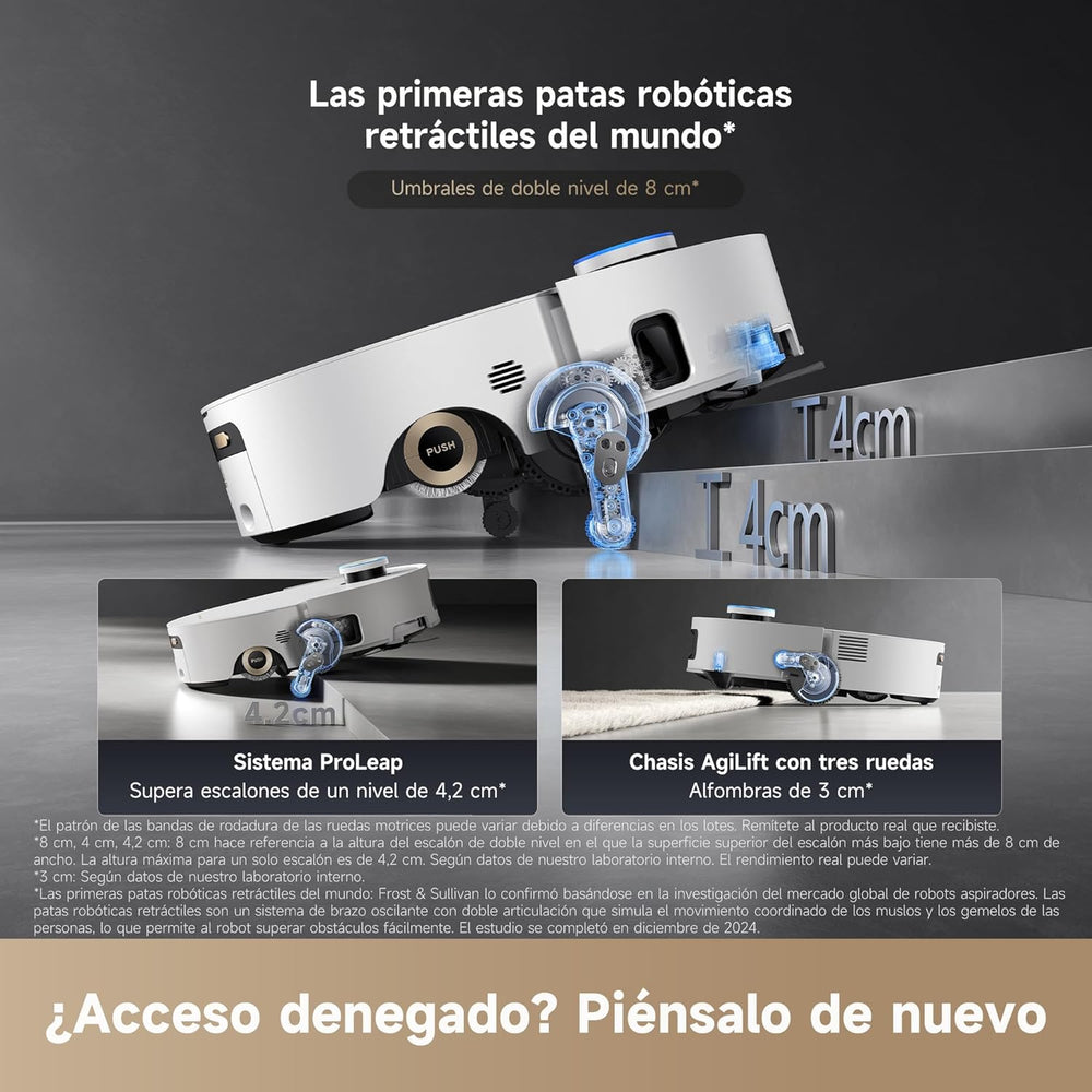 Dreame – Aqua10 Ultra Roller Complete Robot aspirador y fregasuelos blanco con base automática para hogar