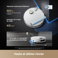 Dreame – Aqua10 Ultra Roller Complete Robot aspirador y fregasuelos blanco con base automática para hogar