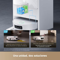Dreame – Aqua10 Ultra Track Robot aspirador y fregasuelos blanco con base automática para hogar