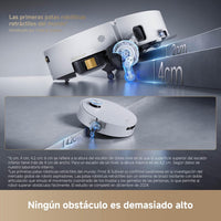 Dreame – Aqua10 Ultra Track Robot aspirador y fregasuelos blanco con base automática para hogar