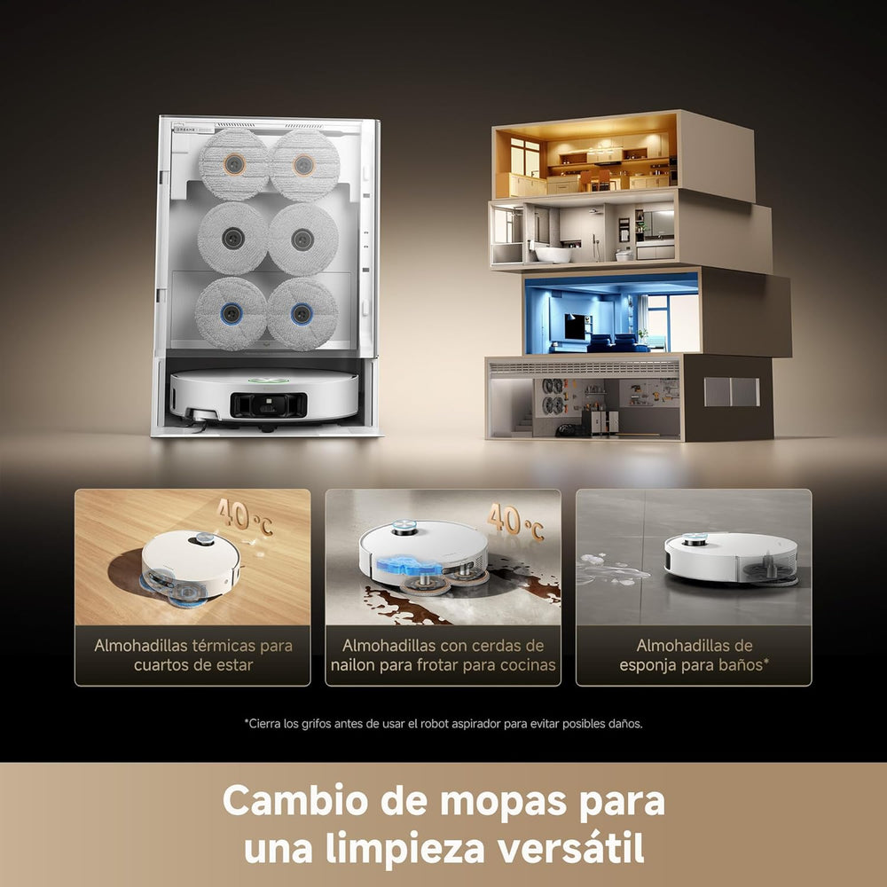 Dreame – Matrix10 Ultra robot aspirador blanco