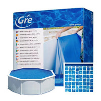 Gre - Liner gresite para piscina de acero redonda de 132 CM de altura