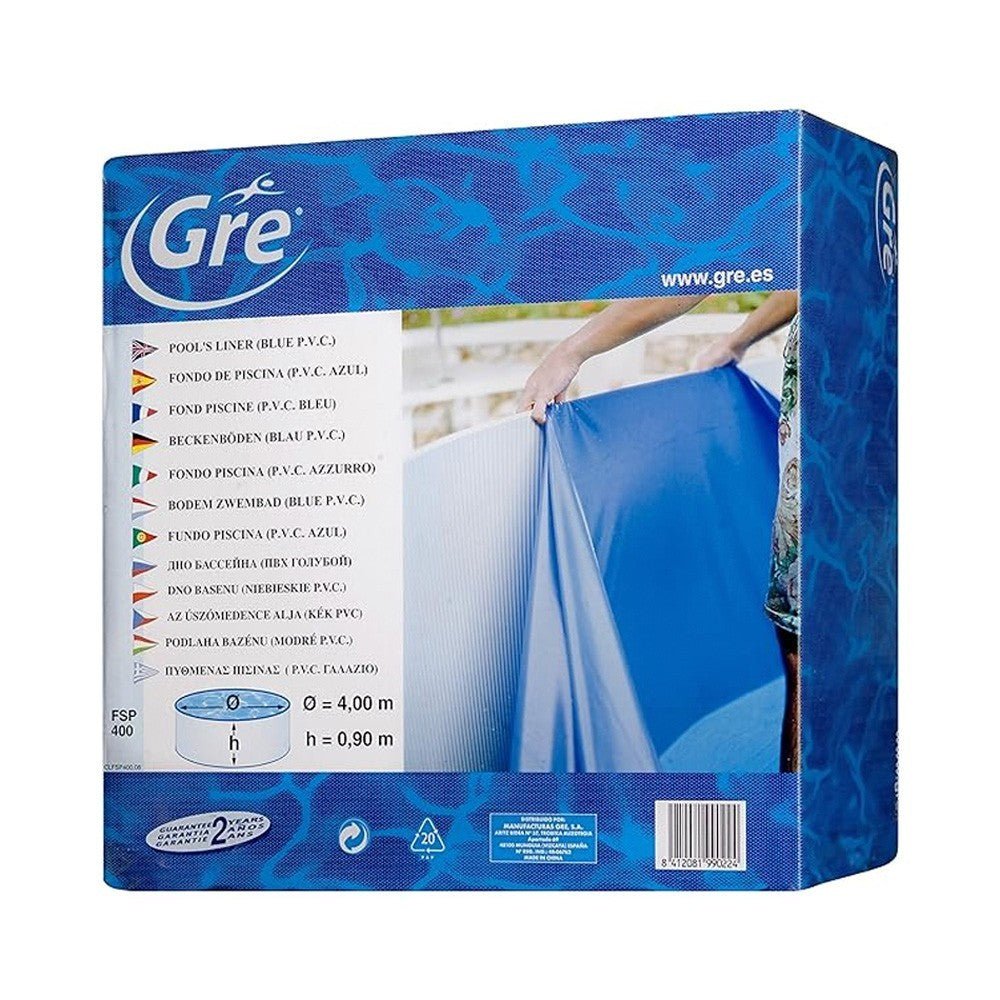 Gre - Liner gresite para piscina de acero redonda de 132 CM de altura