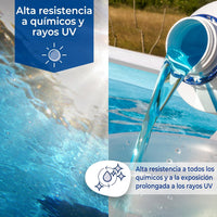 Gre - Liner gresite para piscina de acero redonda de 132 CM de altura