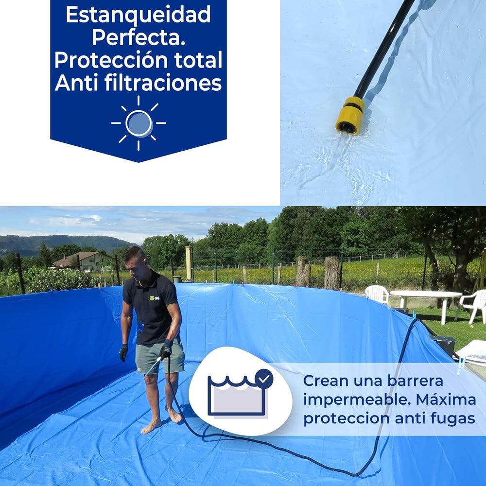 Gre - Liner gresite para piscina de acero redonda de 132 CM de altura