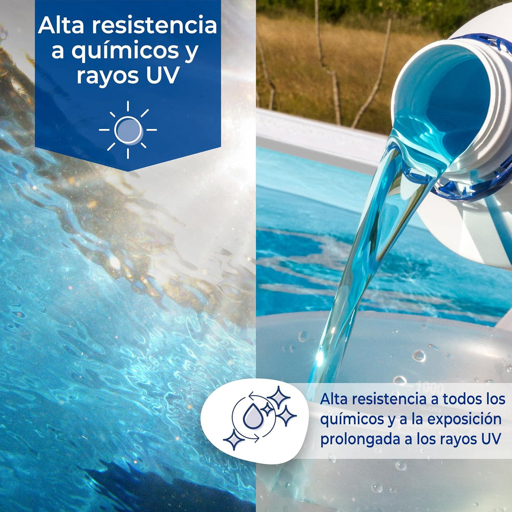 Gre - Liner para piscina de acero redonda de 120 CM de altura