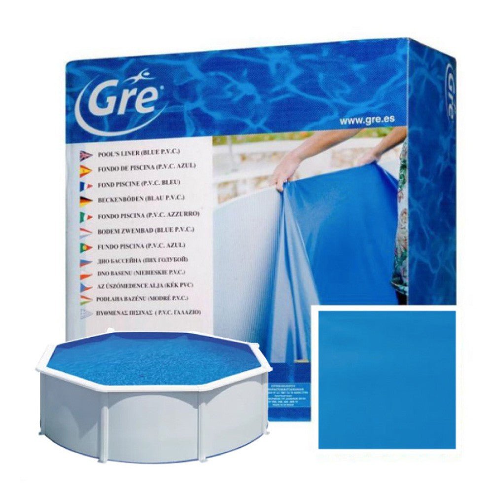 Gre - Liner para piscina de acero redonda de 120 CM de altura