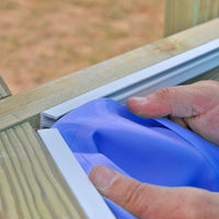 Gre - Liner para piscina de madera rectangular Sunbay