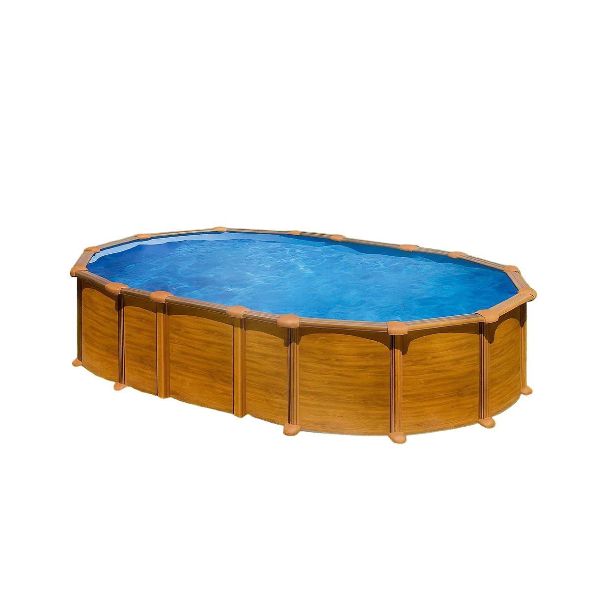 Piscina elevada imitación madera Gre Amazonia