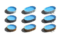 Piscina elevada imitación madera Gre Amazonia