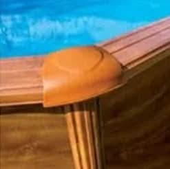 Piscina elevada imitación madera Gre Amazonia