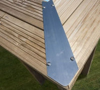 Piscina elevada de madera Gre Sunbay Avocado 656x456x131
