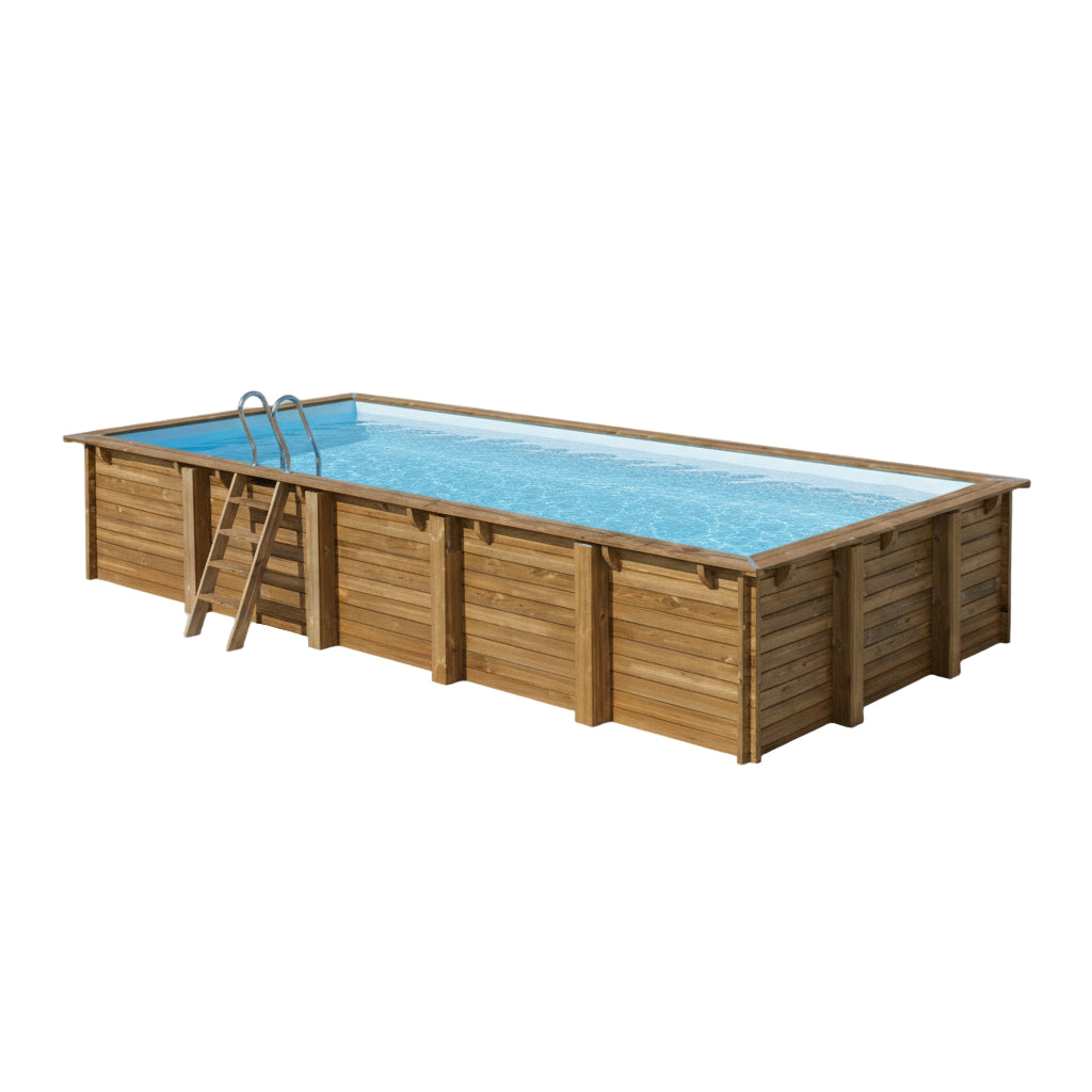 Piscina elevada de madera Gre Sunbay Braga 815x420x146
