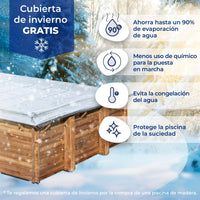 Piscina elevada de madera Gre Sunbay Braga 815x420x146