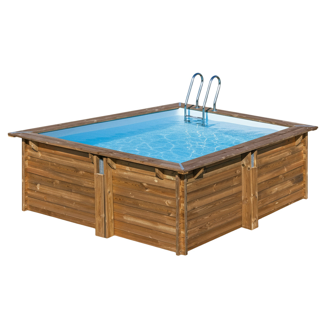 Piscina elevada de madera Gre Sunbay Carra cuadrada 305x305x119