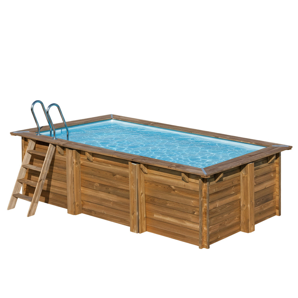 Piscina elevada de madera Gre Sunbay Marbella 2 rectangular 420x270x117