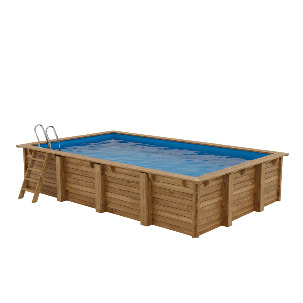 Piscina elevada de madera Gre Sunbay Evora 620x420x133