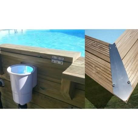 Piscina elevada de madera Gre Sunbay Grenade 2 436x336x117