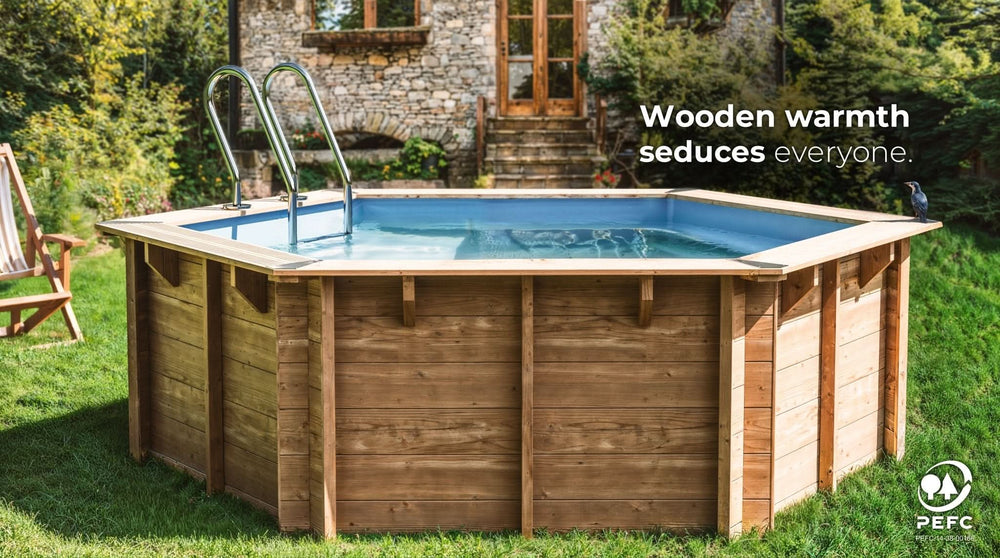 Piscina elevada de madera Gre Sunbay Lili 2 280x107