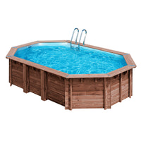 Piscina elevada de madera Gre Sunbay Macadamia 632x335x130