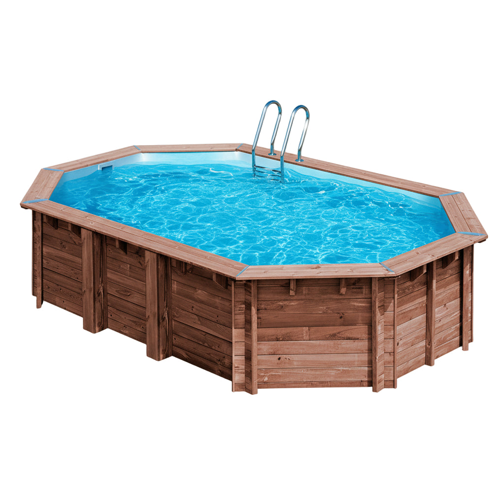 Piscina elevada de madera Gre Sunbay Macadamia 632x335x130
