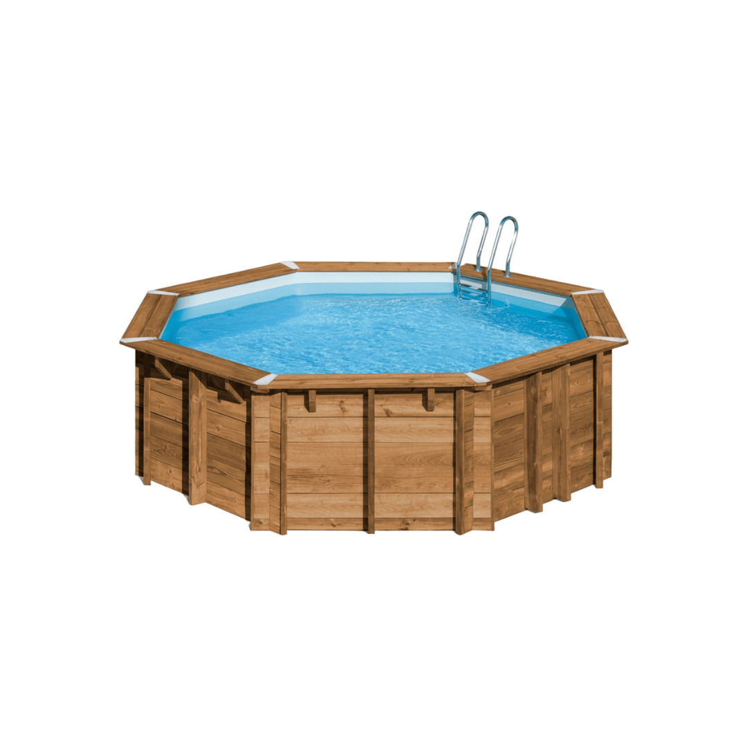 Piscina elevada de madera Gre Sunbay Vasto 428x136
