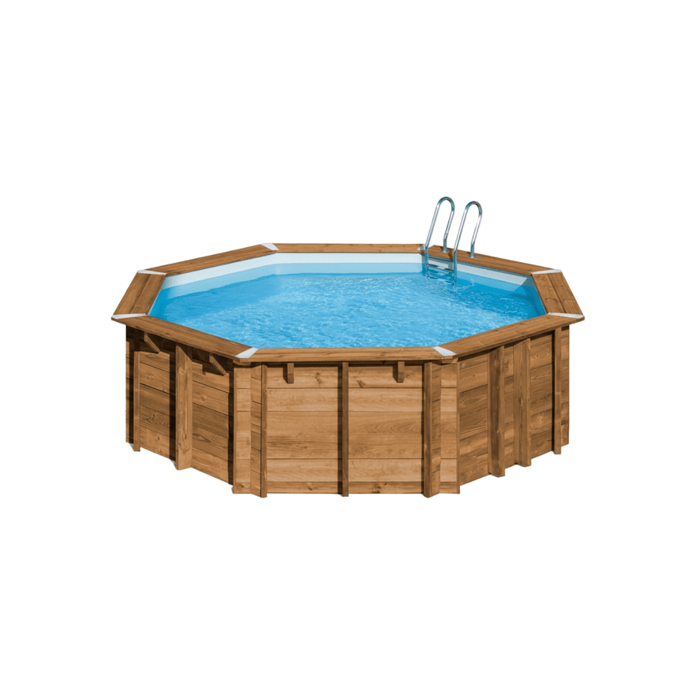 Piscina elevada de madera Gre Sunbay Vasto 428x136