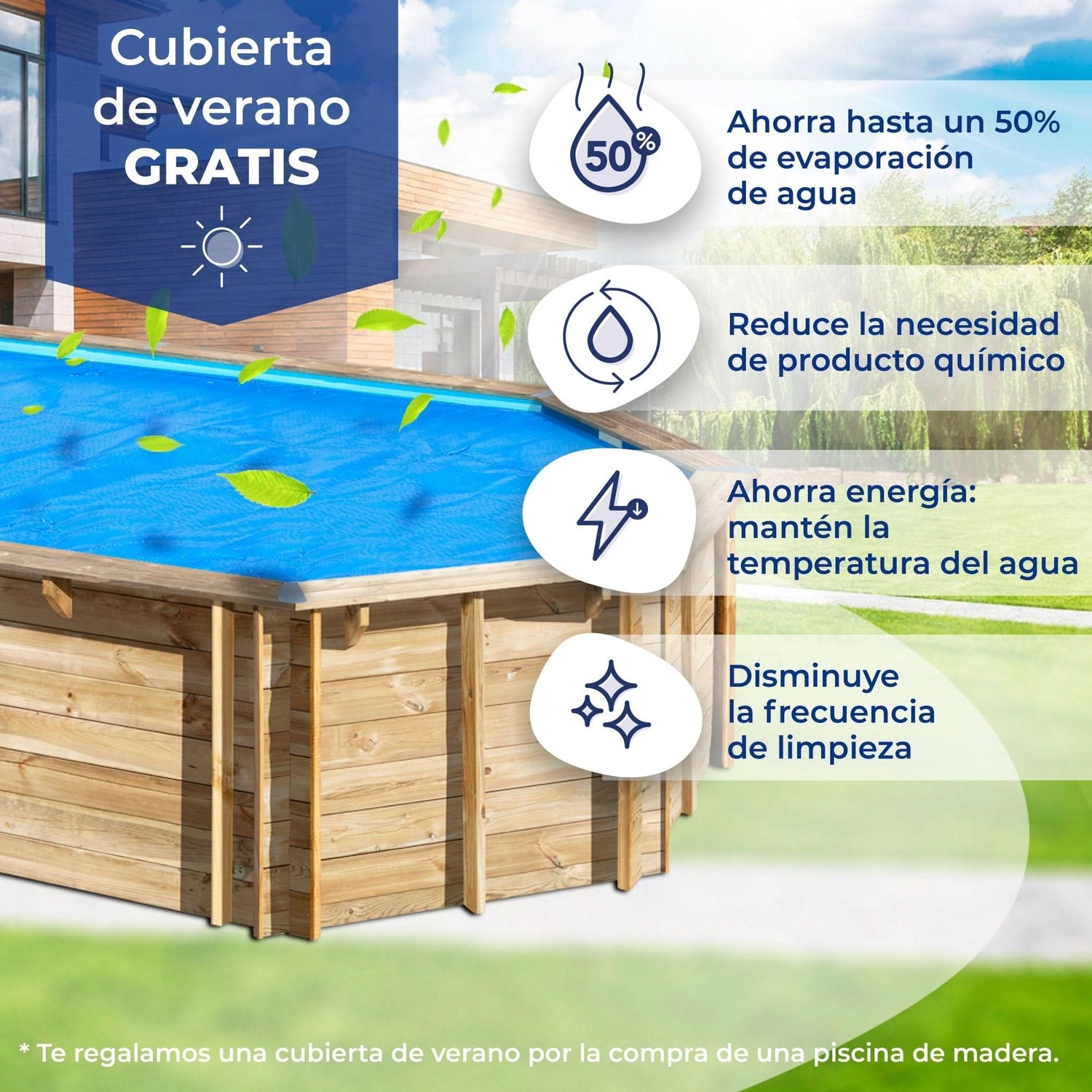 Piscina elevada de madera Gre Sunbay Violette 2 500x127