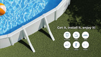 Piscina elevada Gre desmontable Fidji Ovalada