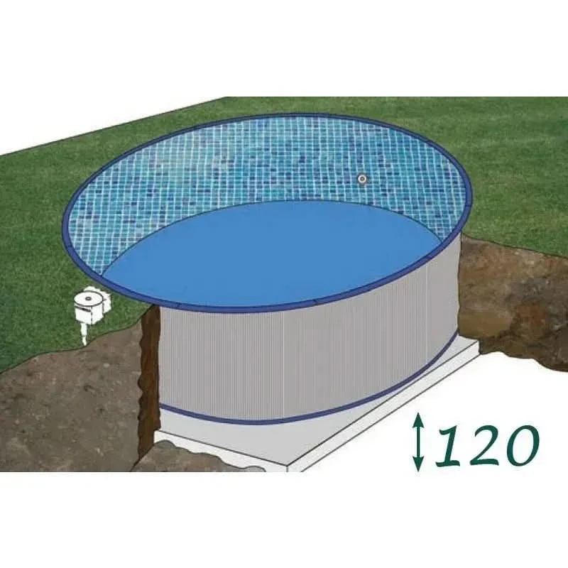 Piscina enterrada Gre Madagascar circular 420 x 150 cm