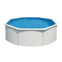Piscina elevada Gre Fidji circular Blanco