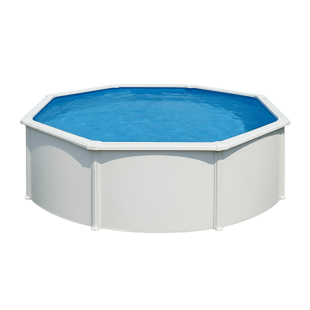 Piscina elevada Gre Fidji circular Blanco