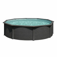Piscina elevada Gre Circular antracita 120cm de altura