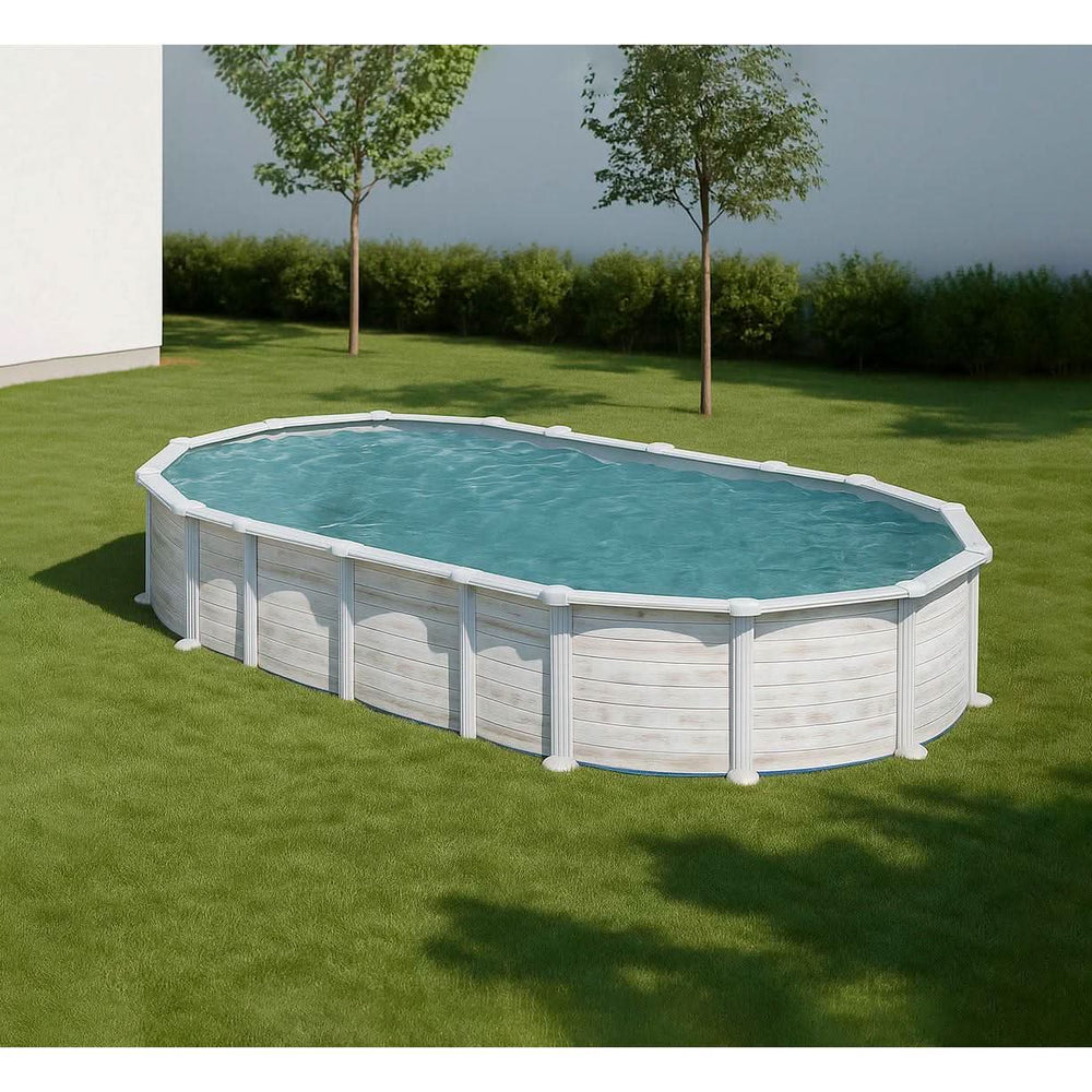 Piscina elevada imitación madera Gre Islandia
