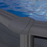 Piscina elevada Gre Circular antracita 120cm de altura
