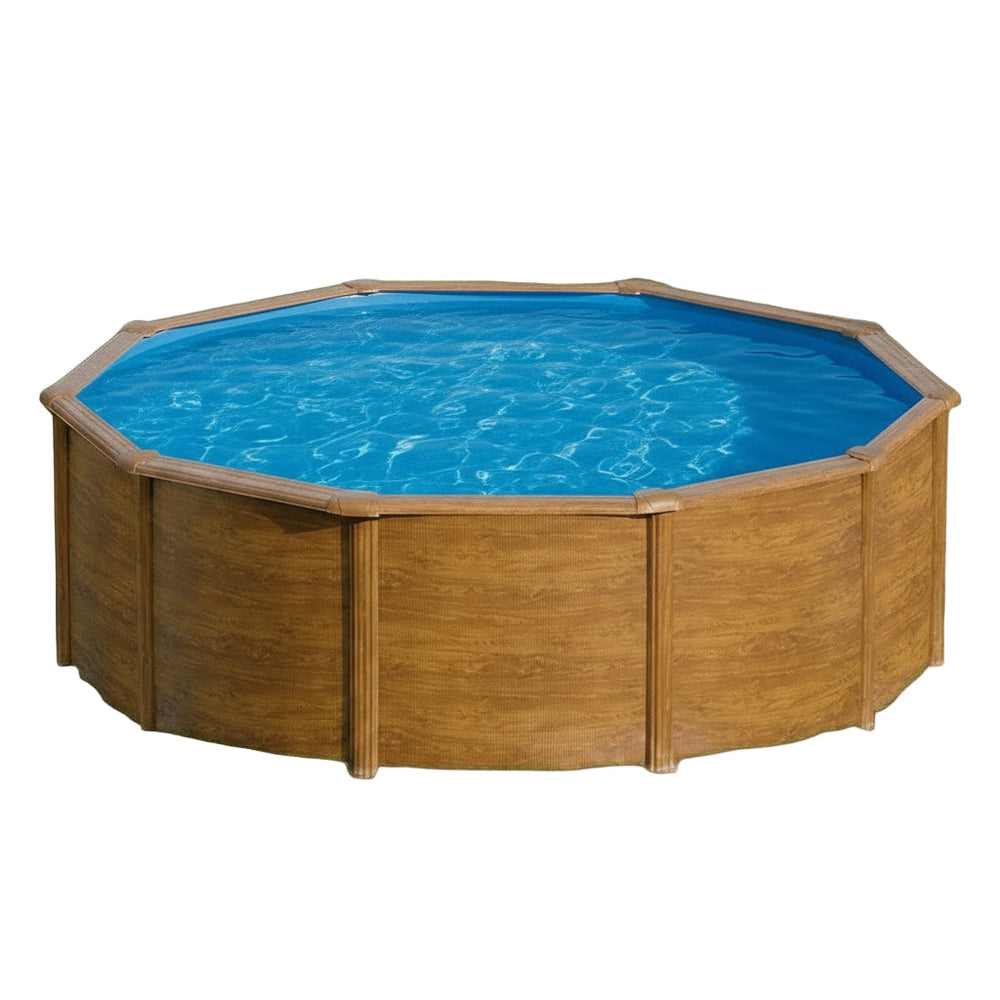 Piscina elevada Imitación Madera Gre Pacific Circular